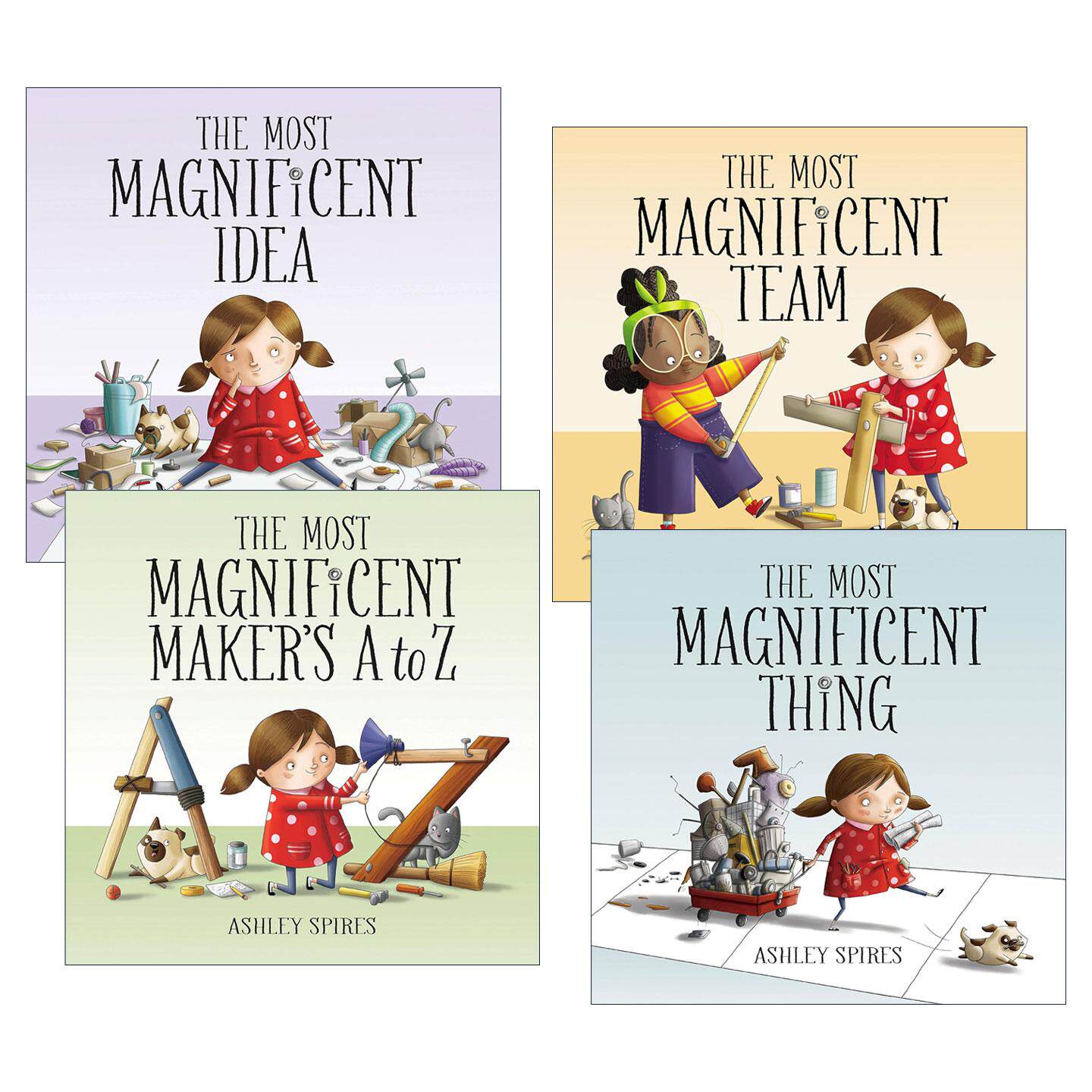 英文原版 The Most Magnificent 了不起的杰作系列4册 精装绘本 Ashley Spires 英文版 进口英语原版书籍
