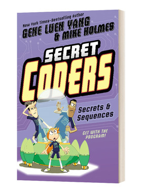 英文原版 Secret Coders: Secrets & Sequences秘密编程者：秘密与序列 小学科学漫画绘本 英文版 进口英语原版书籍儿童图书