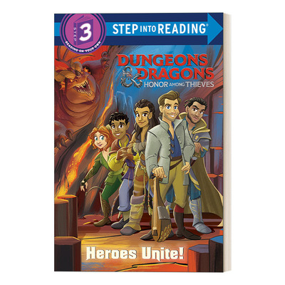 英文原版 Step into Reading 3 Heroes Unite! Dungeons & Dragons 英雄集结！龙与地下城 侠盗荣耀 企鹅兰登分级读物 英文版