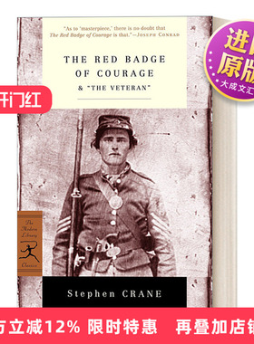 英文原版 The Red Badge of Courage & The Veteran 红色英勇勋章 老兵 Stephen Crane斯蒂芬·克莱恩 英文版 进口英语原版书