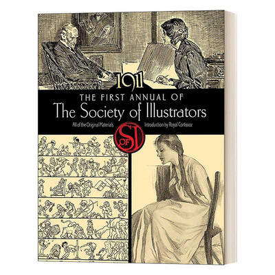 英文原版 The First Annual of the Society of Illustrators 1911 插画家协会首次年会 英文版 进口英语原版书籍