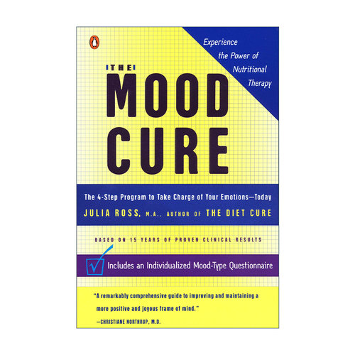 英文原版 The Mood Cure 情绪治疗 4步计划来控制你的情绪 缓解压力 Julia Ross 英文版 进口英语原版书籍