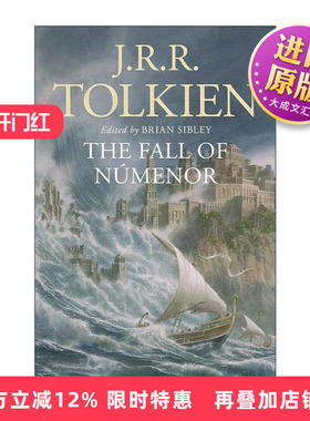 英文原版 The Fall of Númenor 努门诺尔王国的覆灭 中土世界第二纪元的故事 托尔金 英文版 进口英语原版书籍