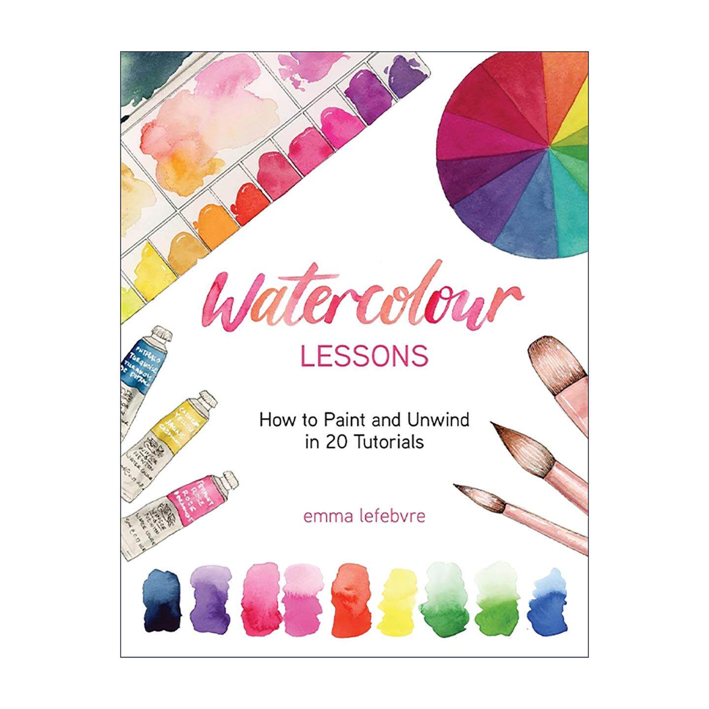 英文原版 Watercolour Lessons 水彩画课程 如何在20个教程中绘画和放松 实用指南 英文版 进口英语原版书籍