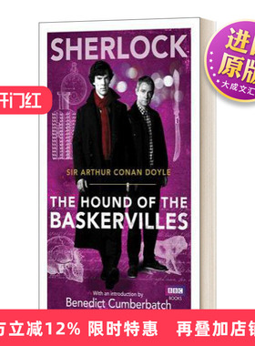 英文原版 Sherlock The Hound of the Baskervilles 福尔摩斯探案集 巴斯克维尔的猎犬 影视封面版 英文版 进口英语原版书籍