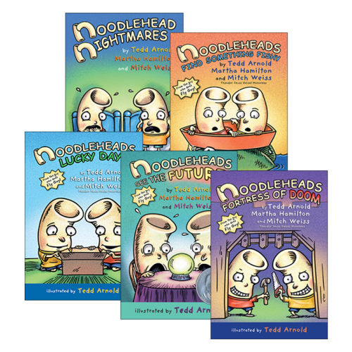 英文原版 Noodleheads Something Fishy 傻瓜面条头小子5册 爆笑漫画 儿童课外读物 和谐幽默全彩漫画故事书 英文版 进口英语书籍