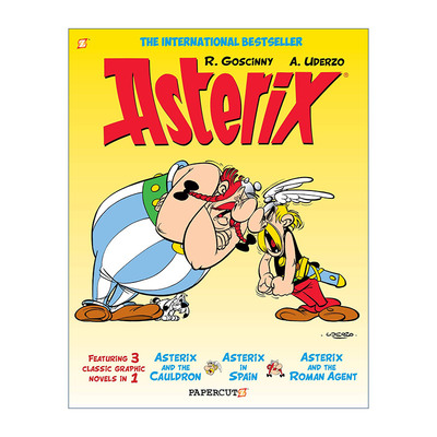 英文原版 Asterix Omnibus #5 高卢英雄历险记 13-15 合订本 卷五 英文版 进口英语原版书籍
