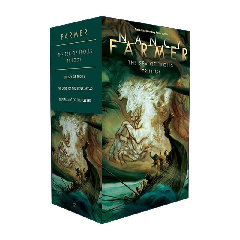 英文原版 The Sea of Trolls Trilogy Boxed Set 巨海之魔3册盒装 纽伯瑞奖作者 蝎子之家作者Nancy Farmer 英文版 进口书籍