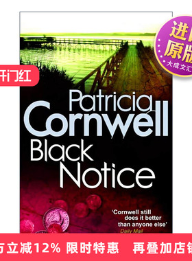 英文原版 Black Notice 首席女法医10 黑色通告 惊悚悬疑犯罪小说 Patricia Cornwell 英文版 进口英语原版书籍