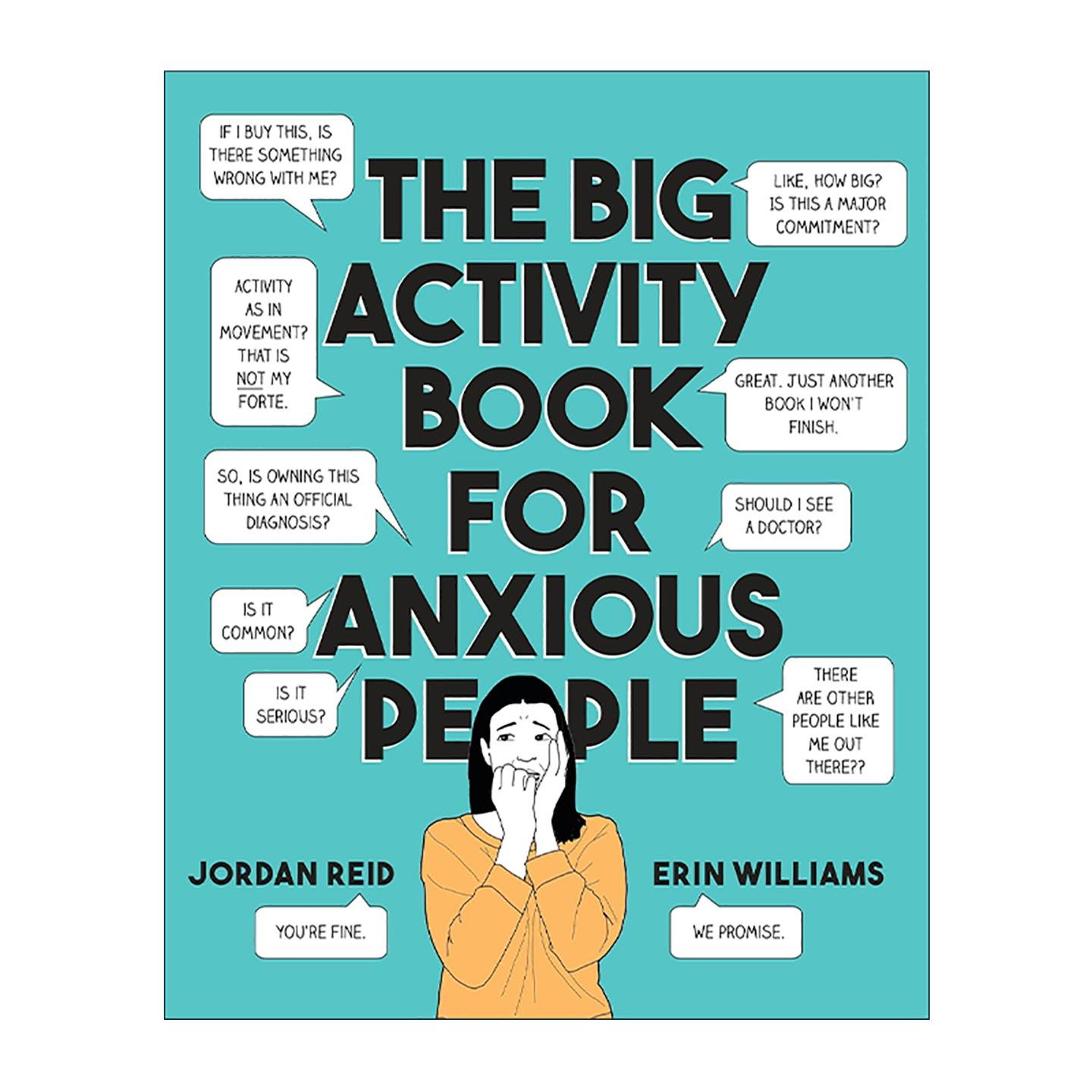 英文原版 The Big Activity Book for Anxious People 焦虑者活动手册 减压涂色游戏 日记簿 心理治疗建议英文版进口英语原版书籍