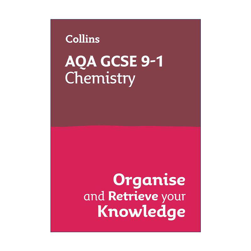 英文原版 Collins AQA GCSE 9-1 Chemistry Organise and Retrieve Your Knowledge 柯林斯初中化学复习与练习指南进口英语书籍