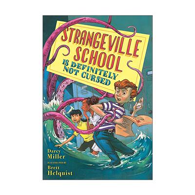 英文原版 Strangeville School Is Definitely Not Cursed 斯特拉奇维尔学校绝非遭诅咒之地 儿童搞笑故事小说 进口英语原版书籍