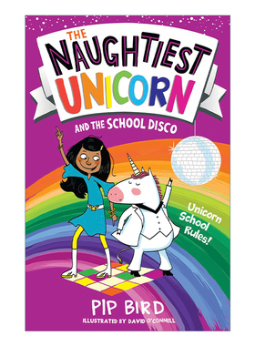 英文原版 The Naughtiest Unicorn and the School Disco 淘气的独角兽系列2 独角兽和学校迪斯科 英文版 进口英语原版书籍