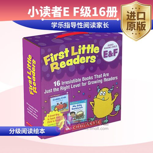 First Little Readers Guided Reading Levels E and F 英文原版分级阅读绘本 小读者E F级16册 学乐指导性阅读家长 英文版英语书