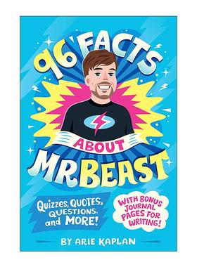 英文原版 96 Facts About MrBeast 关于吉米·唐纳德森的96件事 儿童传记 Arie Kaplan 英文版 进口英语原版书籍