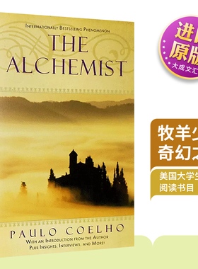 牧羊少年奇幻之旅英文原版小说 The Alchemist 詹姆斯 金庸 王源推荐 炼金术士英文版非中文版保罗柯艾略美版 Paulo Coelh