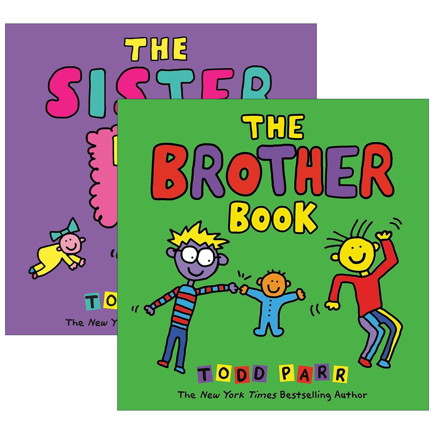 英文原版 The Brother/Sister Book 兄弟/姐妹之书2册 精装绘本 儿童情商教育 纽约时报畅销书作家Todd Parr 英文版 进口原版书籍