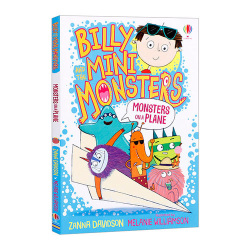 Usborne英文原版 Billy and the Mini Monsters Monsters on a Plane尤斯伯恩10-14岁儿童桥梁漫画书扩展阅读幽默搞笑英语早教绘本