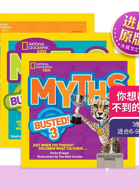 英文原版 National Geographic Kids Myths Busted! 3册 国家地理儿童版 你想都想不到的科学 英文版 进口英语原版书籍
