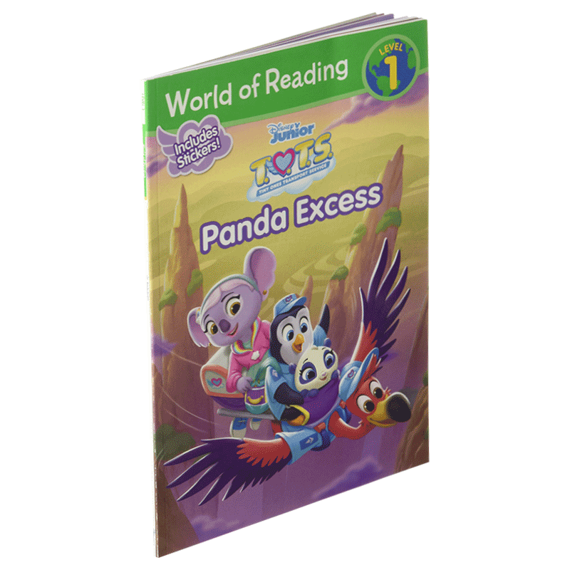 英文原版 World of Reading: T.O.T.S. Panda Excess Level 1 迪士尼儿童绘本分级读物1 英文版