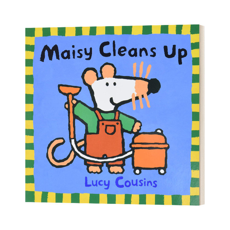 英文原版 Maisy Cleans Up 小鼠波波做大扫除 儿童英语启蒙平装绘本 Lucy Cousins 英文版 进口英语原版书籍 - 实物图