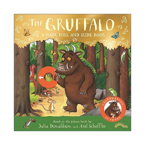 英文原版 The Gruffalo A Push Pull and Slide Book 咕噜牛 儿童互动纸板抽拉绘本 英文版 进口英语原版书籍