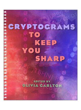 英文原版 Cryptograms to Keep You Sharp 让你保持尖锐的密码学 英文版 进口英语原版书籍