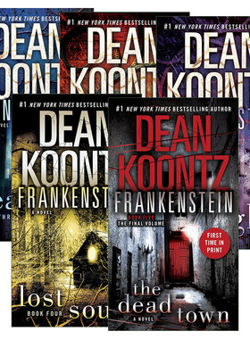英文原版 Frankenstein 弗兰肯斯坦系列5册 惊悚悬疑恐怖小说 Dean Koontz 英文版 进口英语原版书籍