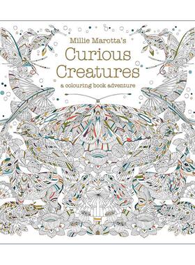 英文原版 Millie Marotta's Curious Creatures 米莉·马洛塔的奇妙生物 探索自然之美的手绘涂色书 英文版 进口英语原版书籍