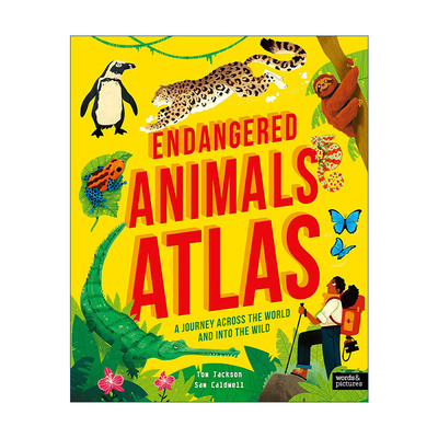 英文原版 Endangered Animals Atlas 濒危动物图集 儿童地球大自然科普百科精装 英文版 进口英语原版书籍