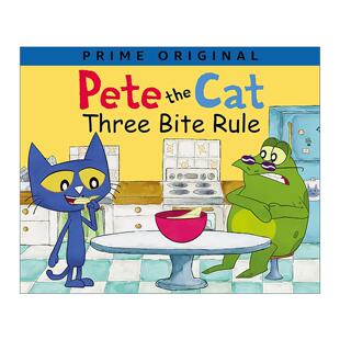 Three 皮特猫 Pete Cat 英文版 书籍 英文原版 含着色海报 Bite the 精装 三尝法则 Rule 进口英语原版 绘本