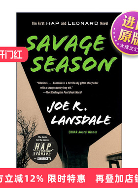 英文原版 Savage Season Hap and Leonard 01 海普与雷纳德系列1 野蛮季节 同名美剧原著 犯罪推理小说 Joe R. Lansdale 英文版
