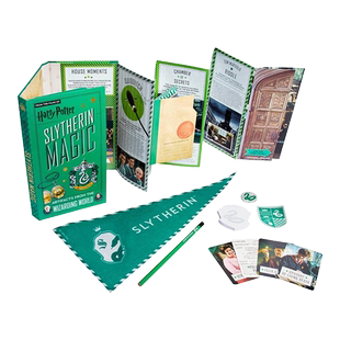 英文原版 Harry Potter Slytherin Magic Artifacts from the Wizarding World 斯莱特林学院 魔法道具折叠书 英文版 进口英语书