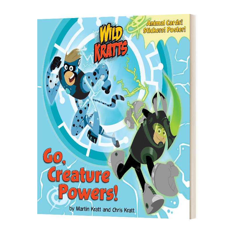 英文原版 Go Creature Powers 动物兄弟 野生的力量 动物科普绘本 Wild Kratts 英文版 进口英语原版书籍儿童图书