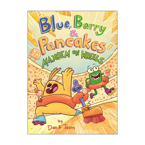 英文原版 Blue Barry and Pancakes Mayhem on Wheels 兔子 蠕虫和青蛙的故事6 精装儿童漫画 英文版 进口英语原版书籍