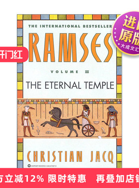 英文原版 Ramses Volume Ⅱ 百万年神殿 拉美西斯五部曲之二 克里斯蒂安·贾克 英文版 进口英语原版书籍