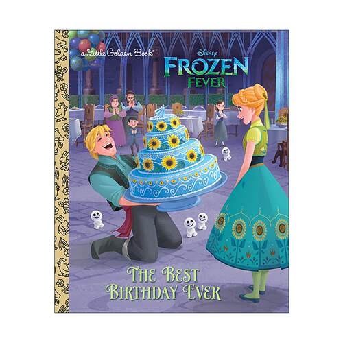 英文原版 The Best Birthday Ever Disney Frozen Little Golden Book 超棒的生日 迪士尼冰雪奇缘 兰登书屋精装小金书 同名电影