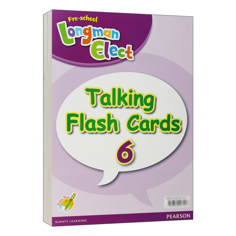 英文原版 Preschool Longman Elect Talking Flashcard 6彩卡6教学卡片 3-6岁英语教材英文版进口英语原版