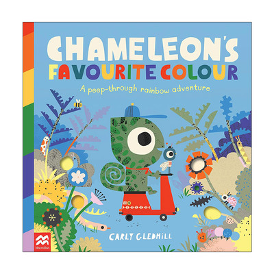 英文原版 Chameleon's Favourite Colour 变色龙zui喜欢的颜色 儿童早教启蒙认知趣味互动绘本 英文版 进口英语原版书籍