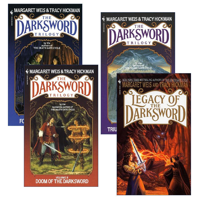 英文原版小说 The Darksword Trilogy 暗黑之剑三部曲4册 锻造 毁灭 胜利 遗产 英文版 进口英语原版书籍
