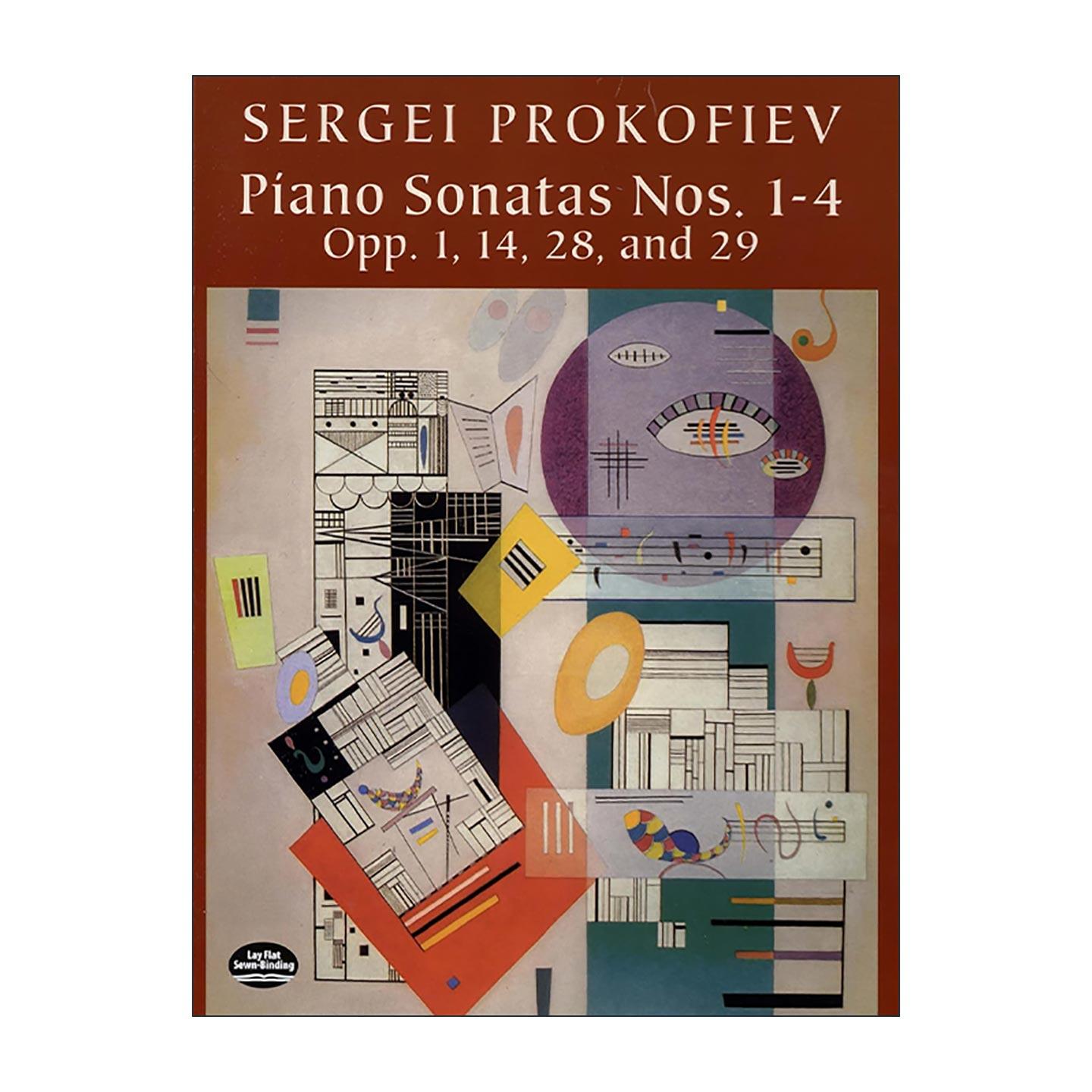 英文原版 Piano Sonatas Nos.1-4 Opp.1 14 28 and 29 第1-4号钢琴奏鸣曲 乐谱 谢尔盖·普罗科菲耶夫 英文版 进口英语原版书籍