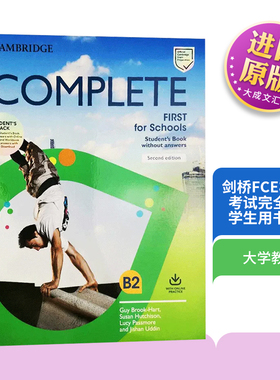 剑桥FCE校园版考试完全备考学生用书套装 Complete First for Schools Student's Book Pack B2 英文原版 全英文版进口英语书籍