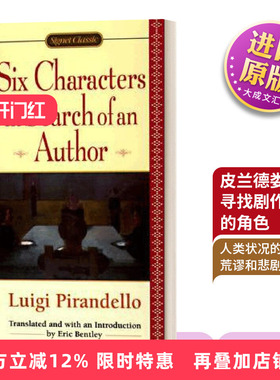 英文原版 Six Chars In Search of An Author 皮兰德娄 六个寻找剧作家的角色 英文版 进口英语原版书籍