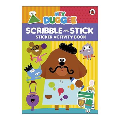 英文原版 Hey Duggee Scribble and Stick Sticker Activity Book 嗨道奇 涂涂画画 贴纸活动书 英文版 进口英语原版书籍