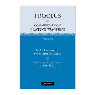 书籍 进口英语原版 对柏拉图蒂迈欧篇 Proclus Commentary 评论 Plato 英文版 英文原版 Timaeus 第一卷 普罗克洛斯