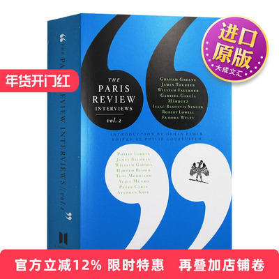 巴黎评论作家访谈2 The Paris Review Interviews 2 英文原版 文学批评 英文版 进口原版英语书籍