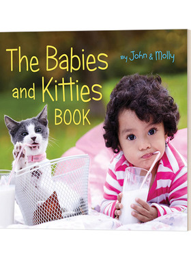 英文原版绘本 The Babies and Kitties Book 宝宝和猫猫 纸板书绘本 英文版 进口英语原版书籍