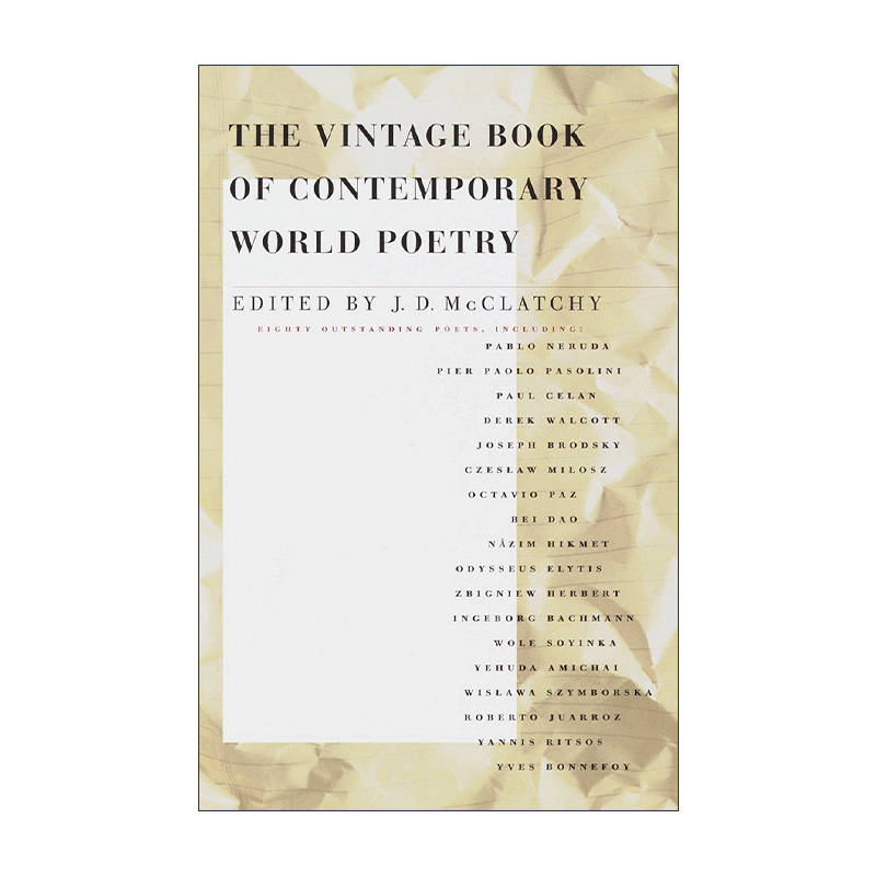英文原版 The Vintage Book of Contemporary World Poetry 当代世界诗歌选集 J.D. McClatchy 英文版 进口英语原版书籍
