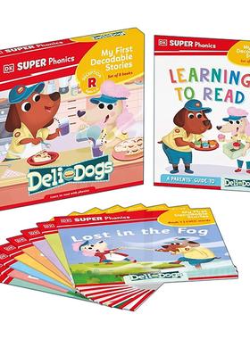 英文原版 DK Super Phonics My First Decodable Stories Deli Dogs DK自然拼读故事 熟食店小狗 8册套装 英文版 进口英语原版书籍