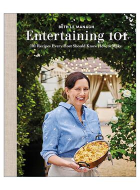 英文原版 Entertaining 101 DK101道简单易煮的家庭食谱 省时省钱 精装 Beth Le Manach 英文版 进口英语原版书籍